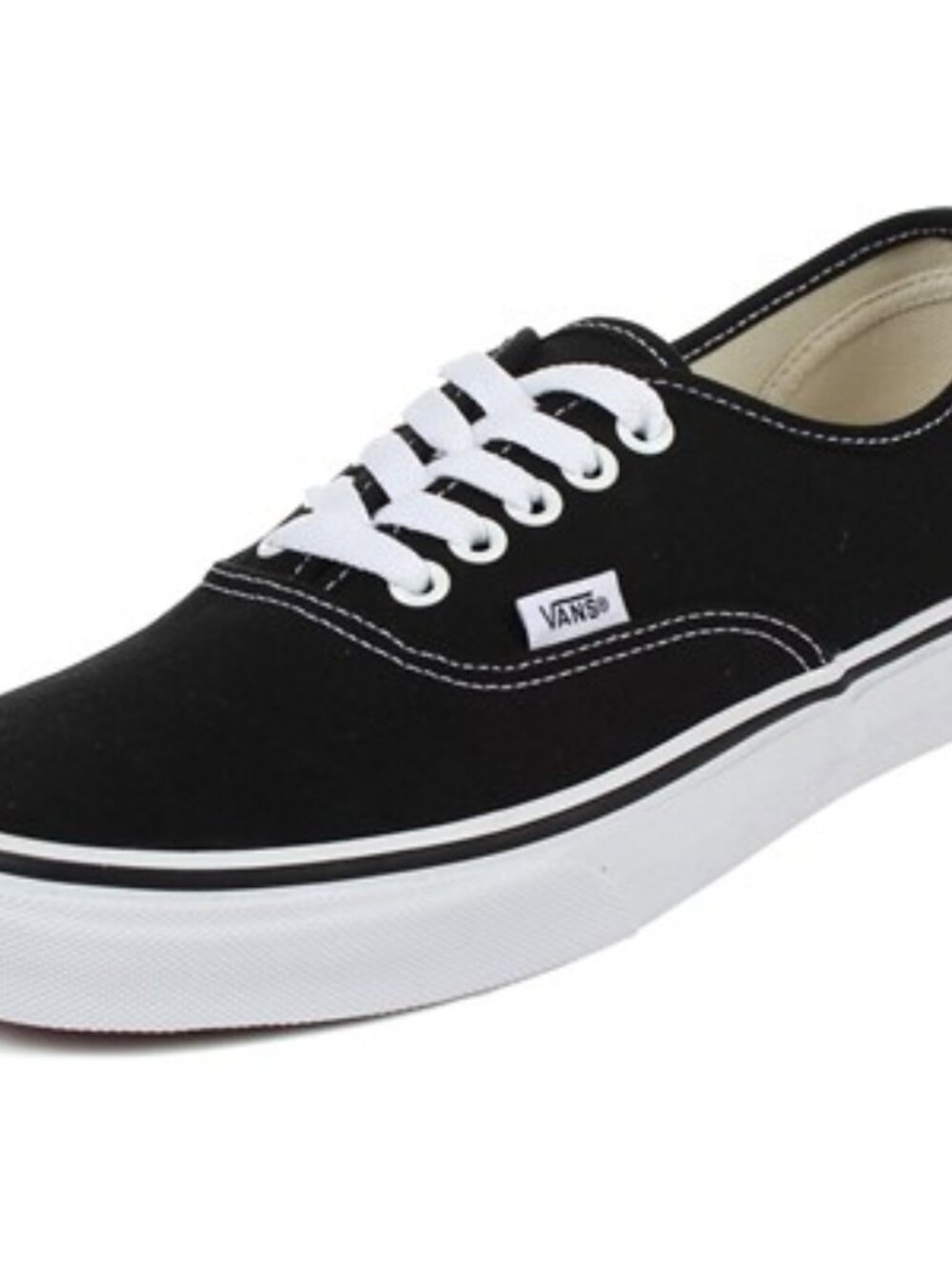 Vans - U Authentic Shoes In Black, size 3.5 US mens/ 5 US womens, color black.